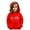 Red, variant on FYEGRE Durable Sweatshirt for Girls Girls Graphic Hooded Pullover Soft Long Sleeve Sweatshirt Cute Casual Kids Top Clothes for Everyday Wear Pink 9-10 Years