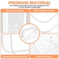 thumbnail image 4 of Neceser AURUZA de PVC transparente aprobado por la TSA, paquete de 4, 4 of 7