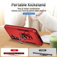 thumbnail image 5 of for Samsung Galaxy A54 5G Case, Slim Fit Military Grade Drop Tested Dual Layer Shockproof Case with 360 Ring Holder Kickstand Protective Rugged Car Magnetic Non-Slip Phone Case,Rose+Red, 5 of 10