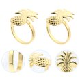 thumbnail image 3 of 4pcs Christmas Pineapple Design Napkin Rings Alloy Napkin Holder Party Decor, 3 of 6