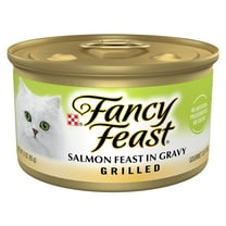 Purina Fancy Feast Grilled Kitten Food, Wet Cat Food, Salmon Feast in Gravy, 3 oz Can