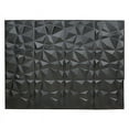 thumbnail image 3 of BalsaCircle 12 Matte Black 20x20" Square 3D Diamond Textured PVC Stick On Wall Panels Party Events Home Decorations, 3 of 8