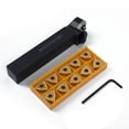thumbnail image 5 of Set 20mm MWLNR2020K08 Lathe Turning Tool Holder+10 WNMG0804 Carbide Inserts, 5 of 9