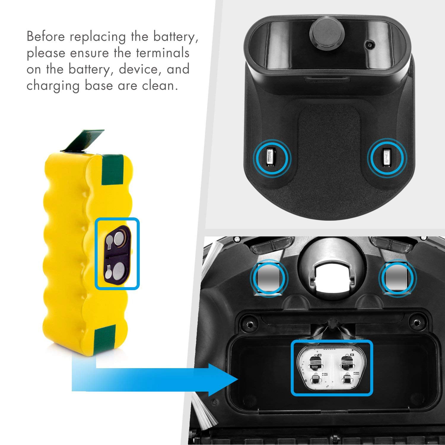 Batería para iRobot Roomba serie 500, 600, 700, 800, 900, R3 y
