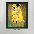 thumbnail image 7 of The Kiss by Gustav Klimt, Framed Wall Art Print, The Kiss Print would be wonderful Living Room or Dorm Room Wall Art, 11x14, 2427CH, 7 of 7