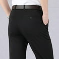 thumbnail image 5 of Middle-aged men's trousers, casual pants, high-waisted trousers, a pocket (thin section) Black 38, 5 of 7