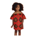 thumbnail image 2 of ATOGUTA Princess Dresses for Girls Round Neck Sleeveless Lace Baby Dress with Bow Headband Red, Sizes 0-12M, 2 of 5