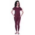 thumbnail image 1 of Moomaya Nightwear Set Watermelon Embroidery Slimfit Pyjamas Sleepwear 2 Pcs Set, 1 of 6