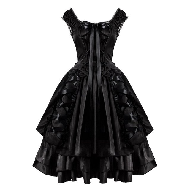 Vestido gótico victoriano para mujer, traje Retro de Lolita, corte de Palacio, princesa Punk, Carnaval, fiesta de disfraces de Cosplay