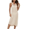 thumbnail image 2 of Tbopshirt Dresses for Women 2025,Women's Beach Skirt Hand Hook Panel Tank Skirt Backless Top, 2 of 5