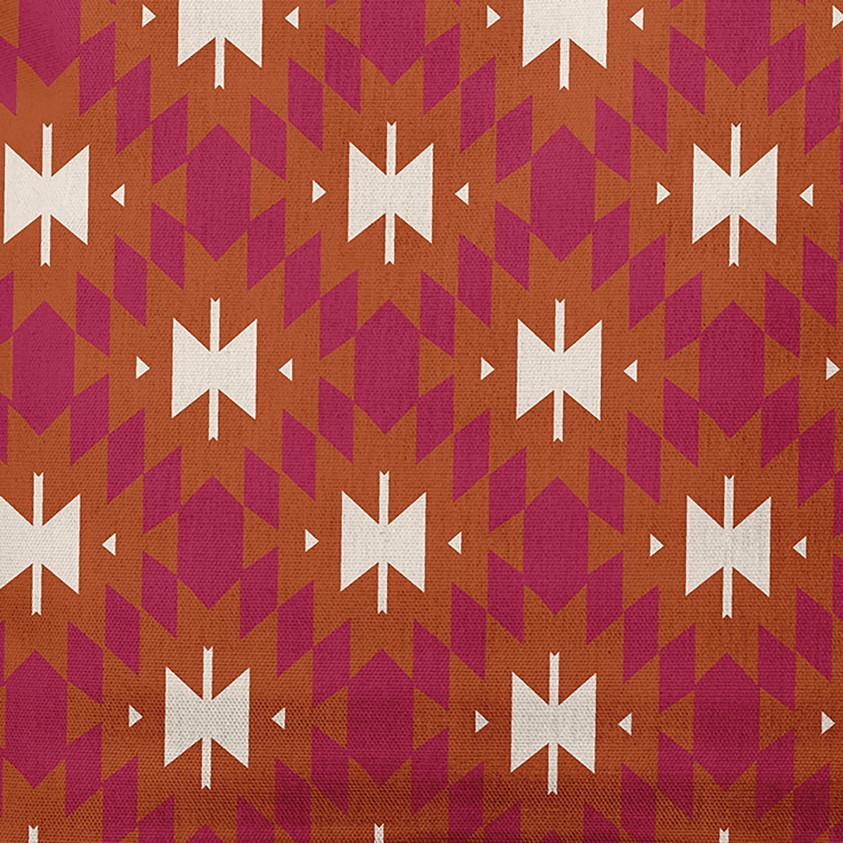 Simply Daisy 16" x 16" Geo Craze Indoor/Outdoor Polyester Throw Pillow, Dusty Orange
