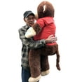 thumbnail image 6 of Giant  Valentine Stuffed Monkey I Love You - Large 4-Foot Extra-Soft Jumbo Plush Animal Dressed in Shirt - 48 in / 122 cm- Huge-Sized Gigantic Animals - Oversized Monkeys - Big Plush, 6 of 6