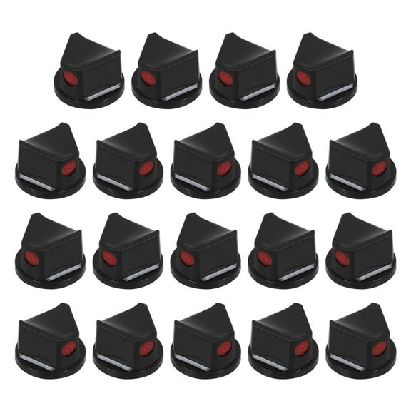 HOOWIFFY 20Pcs Spray Paint Can Nozzle Tips Black Plastic Replacement Caps for Precise Graffiti and Art Spray Painting