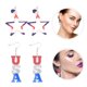 thumbnail image 1 of HEALEEP 4Pares Aretes Patrióticos Para Mujer Multicolor Perfectos Para El 4 De Julio, 1 of 6