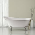 thumbnail image 6 of 67" Streamline N340CH-GLD Soaking Clawfoot Tub and Tray With External Drain, 6 of 10