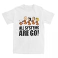 thumbnail image 2 of Camisetas vintage de la pandilla Peanuts Space para hombres y mujeres, 100 % algodón, Snoopy, Charlie Brown, ropa estampada, 2 of 5