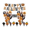 thumbnail image 2 of Conjunto de decoraciones para fiesta de Halloween Macarena adornos cartel Feliz Halloween Casa Encantada, 2 of 7