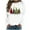 White, variant on FRSASU Women'S Plus Size Clearance Top,Christmas Long Sleeve Printed Ladies Sweatshirts Tops