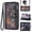 Black, variant on Asuwish Phone Case for Motorola Moto G 5G 2025 Wallet Cover With Tempered Glass Screen Protector Crossbody Wrist Strap Flip Pattern Zipper Credit Card Holder Stand Slot Cell G5G 5 G G5 Women Men Blue