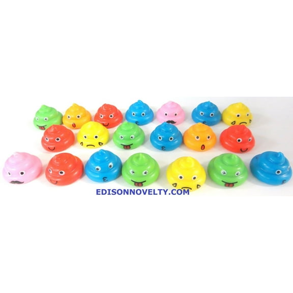 Colorful and Fun Poop Emoji Figures Lot of 20