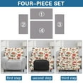 thumbnail image 6 of Kuiaobaty Mushroom Flower Pattern Reclining Slipcover Butterfly Anti-Slip Recliner Chair Cover Large Breathable Reclining Sofa Slipcover Washable Recliner Couch Cover with Side Pocket for Pets, 6 of 8