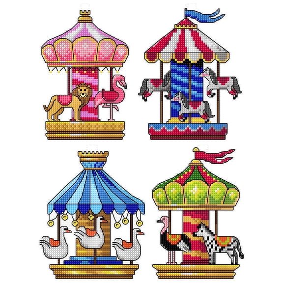 Merry-go-rounds 203CS Counted Cross-Stitch Kit