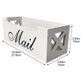 thumbnail image 3 of Modern Mail Holder For Desk, Wood Letter Organizer Sorter Envelope Organizer Bill Filling Rack Wood Mail Basket Magazine Holder For Home Office, 3 of 7