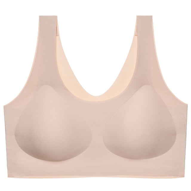 Sujetador sin costuras para mujer Sujetador sin aros Diseño fino y delgado Sin ropa interior Sujetador deportivo de bajo impacto Sujetador cómodo para uso diario