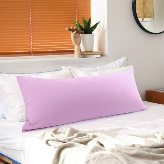PiccoCasa Brushed Microfiber Pillowcase Body Pillow Pillowcase, Standard Lavender
