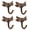 Antique Brass, variant on Khtumeware Dragonfly Hooks Wall Hooks Retro Traditional Decor for Hanging, Antique Bronze Coat Hooks Wall Mounted Easy Install Towel Hooks,Heavy Duty Key Holder for Decor,Pack of 4