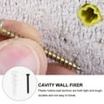 thumbnail image 4 of 100pcs Heavy Duty Wall Anchors Cavity Wall Fixer Practical Plasterboard Fixer, 4 of 6