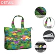 thumbnail image 2 of Colorful Dinosaurs Jungle Flowers Pattern Travel Tote Bags for Women Carry On,Large Weekender Bags for Women Travel,Multi Functional Duffle Bag for Work,Shopping,Sports, 2 of 5