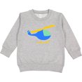 thumbnail image 2 of Inktastic Blue Helicopter Toddler Sweatshirt, 2 of 4