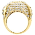 thumbnail image 5 of 10K Yellow Gold Diamond Fancy Owl Face Statement Pinky Ring 17mm Band 1.29 CT., 5 of 6