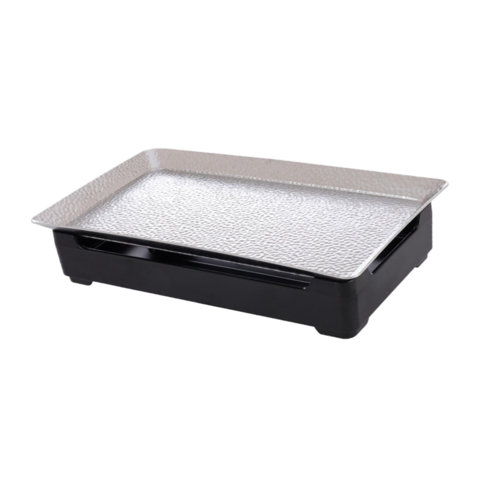 kowaku Japanese Barbecue Grill Food Warmer Multipurpose Stainless Steel Chafing Dish Tabletop Grill for Banquet Events Party Kitchen 33cmx18cm