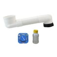 thumbnail image 3 of DOLITY Offset Toilet Flange Bathroom Sink Repair Extension Drain Pipe Adapter Universal 50cm, 3 of 9