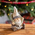 thumbnail image 2 of Evergreen Resin Woodland Gnome Tabletop Decor with Wreath, 2 of 3