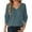 AW1-Blue, variant on GBSYEWXS Women Sweater V-Neck Long Sleeve Pullover Comfortable Solid Color Sweater Soft Blue