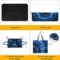 thumbnail image 4 of Colorful Tie Dye Vortex Outdoor Picnic Blanket, Foldable Waterproof Beach Mat, Portable Beach Blanket for Beach Camping, Hiking, Family Concerts, 4 of 8