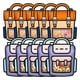 thumbnail image 2 of 40 Piezas Bolsas Embalaje Regalos Bolsas Escolares con Forma Bocadillos Caramelo con Automático para Niños Decoraciones para Fiestas Cumpleaños Regalos,C, 2 of 10
