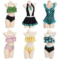 thumbnail image 2 of Demon Slayer Anime Kimetsu No Yaiba Kamado Tanjirou Nezuko Agatsuma Zenitsu Cosplay traje de baño Bikini traje de baño GiftM Gao Jinjia LED, 2 of 2