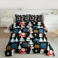 thumbnail image 2 of Feelyou Merry Christmas Child Queen Comforter Set, Magic Santa Claus Bedding Sets, Xams Tree Lodge Cabin Reversible Bedding Comforter Set, Breathable Home Decor, 3-Piece, 2 of 8