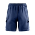 thumbnail image 5 of CCRFTGI Men's Cargo Shorts with Elastic Waistband Lightweight Breathable Sweat Shorts with Multiple Pockets Relaxed Fit Casual Summer Shorts Navy 2XL, 5 of 5