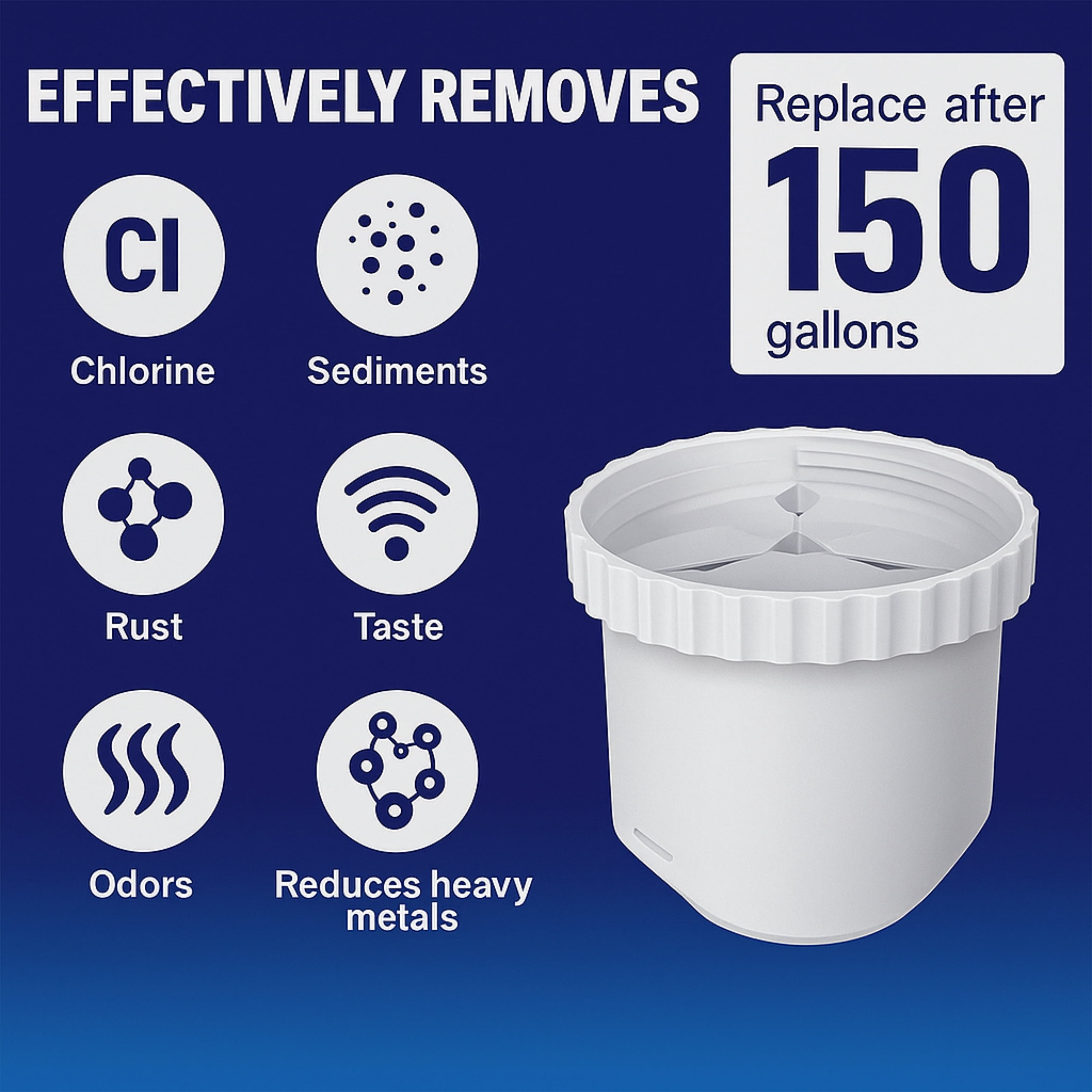 Nispira Water Pitcher Filter Replacement For Epic Pure, Seychelle, Aquagear Dispenser 150 Gallon 4 Pack