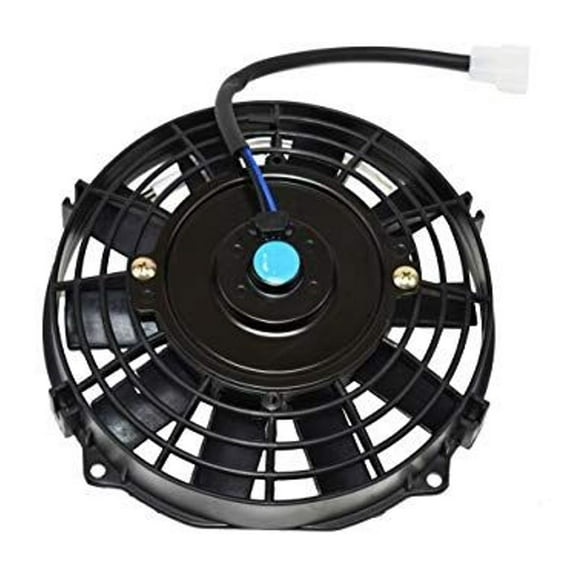 A-Team Performance Universal Type 120021 8 Inches High Performance 1700 CFM 12 Volts Electric Radiator Cooling Fan with 10-piece Reversible Flat 9" x 9" x 2-1/2" Blades