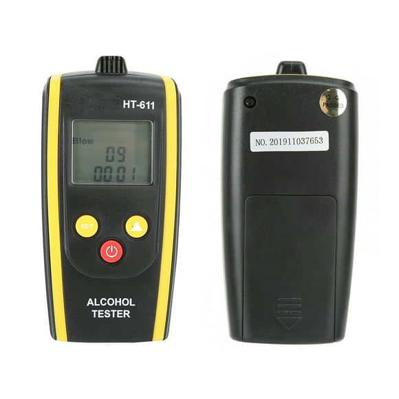 Alcohol Breathalyzer,HT-611 Breath Alcohol Tester Breath Alcohol Tester Alcohol Testing Breathalyzer Finest Materials