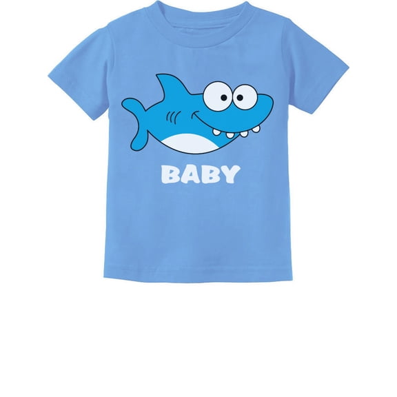 Tstars Boys Unisex Gift for Son Daughter Grandson Granddaughter Shark Outfit for Baby Family Birthday Party Gift Infant Kids T Shirt