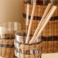 thumbnail image 6 of Natural Bamboo Straws,Happon 20 Pcs of 7.8" Reusable Drinking Straws, Bamboo Wooden Straw for Party, Weddings, Picnics, Holidays, 6 of 7