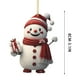 thumbnail image 3 of Linnome Holiday Theme Acrylic Pendant Collection, Flat Snowman Ornaments for Christmas Tree Decoration, 3 of 6