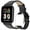 Black leather, variant on VOPOCO Smart Watch for Women Men 1.69’’ HD Touch Screen Smartwatch with Bluetooth Dial/ Call Answer Waterproof Fitness Tracker with Pedometer Activity Tracker